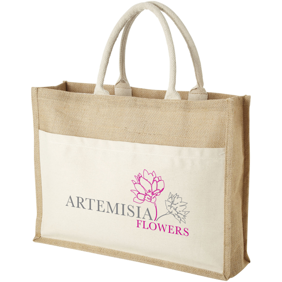 jute shopper printed