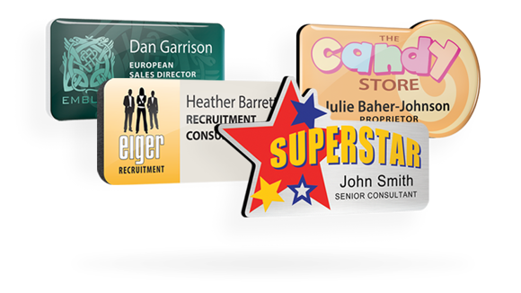 plastic name badges