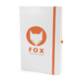 A5 white notebook orange