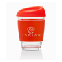 Cafe glass red