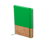 Cork pu notebook green