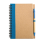 Eco notebook pen blue