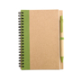 Eco notebook pen green