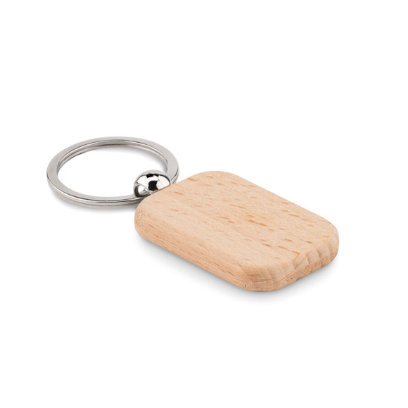 Picture of Rectangular wood keyring