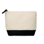 Cotton cosmetic pouch black