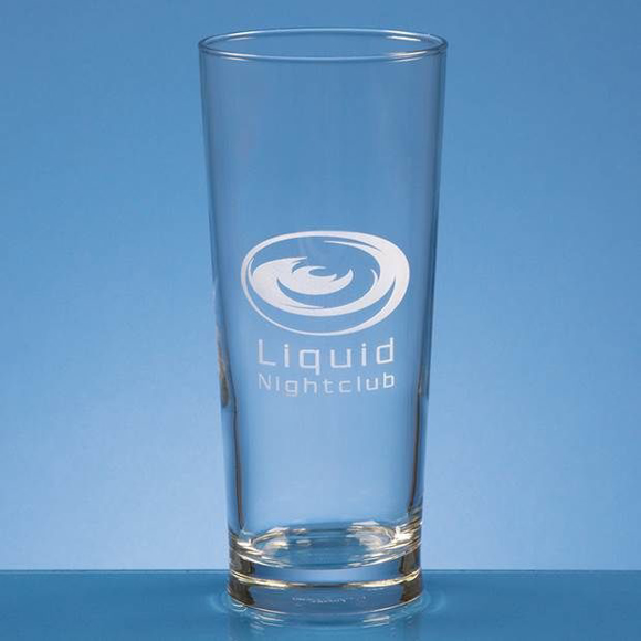 straight sided beer glass