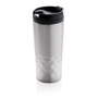 geometric tumbler silver