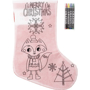 Christmas stocking with crayons 2