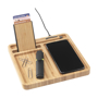 Bamboo docking station in use