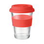 glass tumbler red