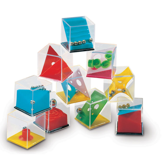 Assorted Puzzle Games in a printed carbon box