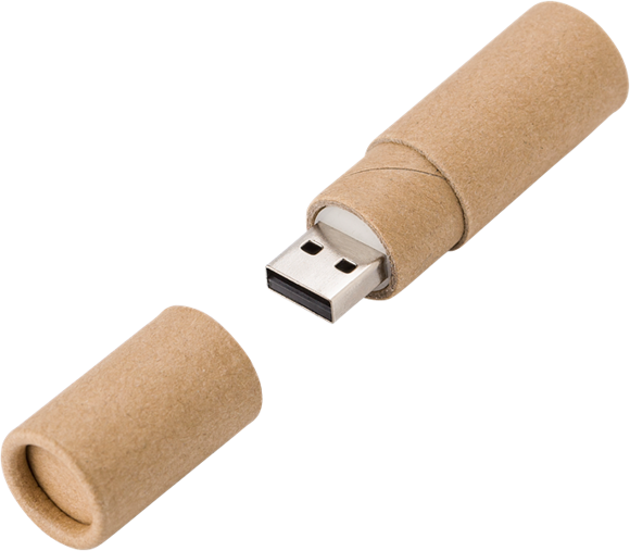 Cardboard USB drive