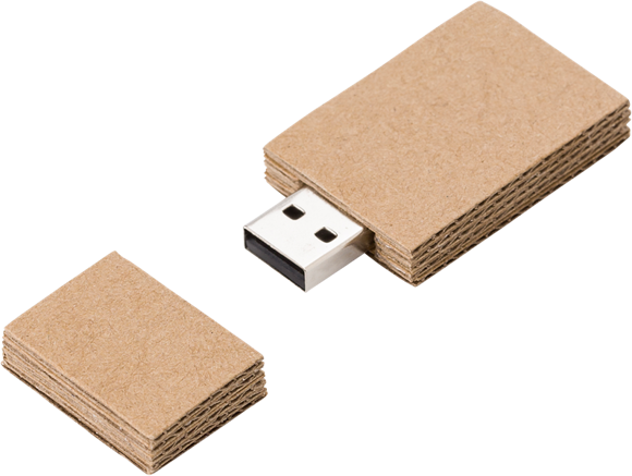 Cardboard USB drive
