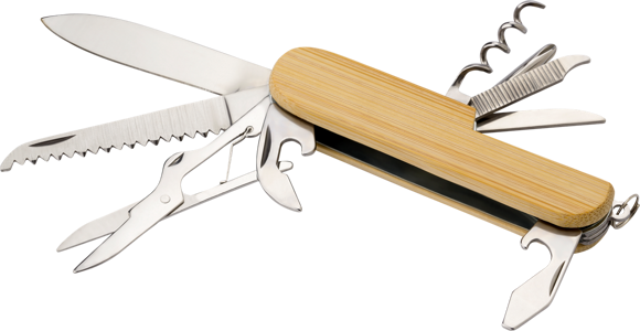 Bamboo pocket knife