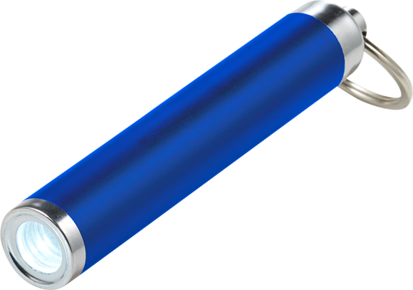 LED flashlight with key ring