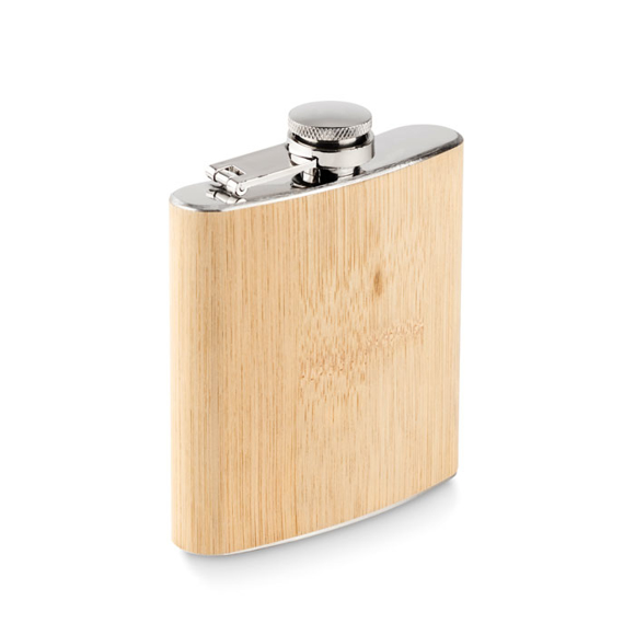 Bamboo Hip Flask