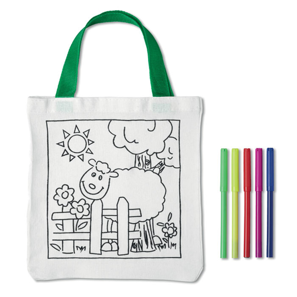 Tote Bag with 5 Colouring Pens