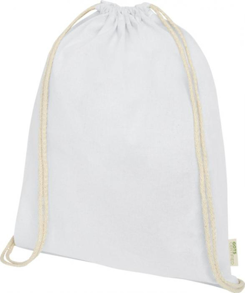 White Drawstring Backpack
