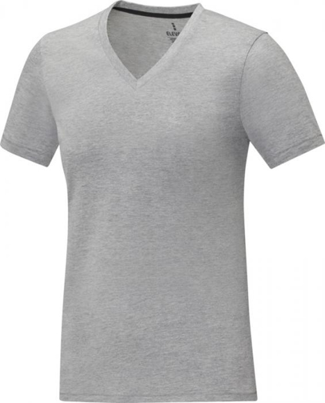 Womens Grey V-Neck T shirt