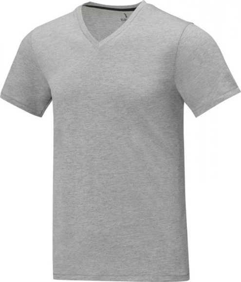 Grey Mens V neck Tshirt