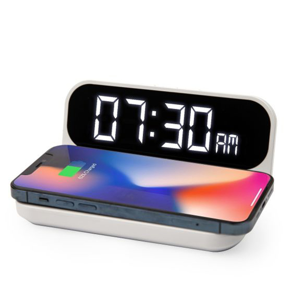 wireless charging clock