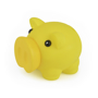 Rubber nose piggy bank yellow