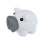 Rubber nose piggy bank white