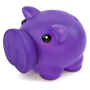 Rubber nose piggy bank purple