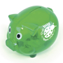 Piggy bank translucent green