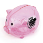 Piggy bank translucent pink