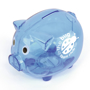 Piggy bank translcuent blue