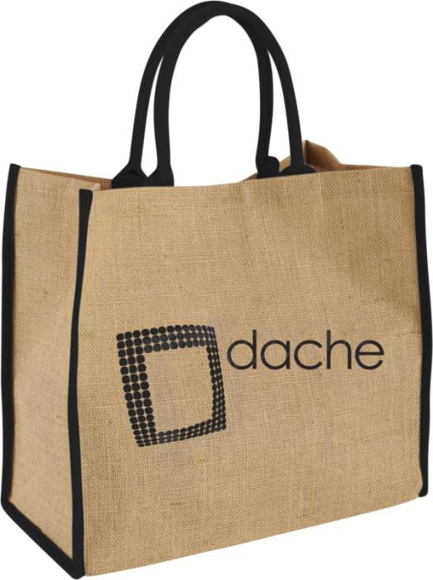 Picture of COLOURED EDGE JUTE BAG.