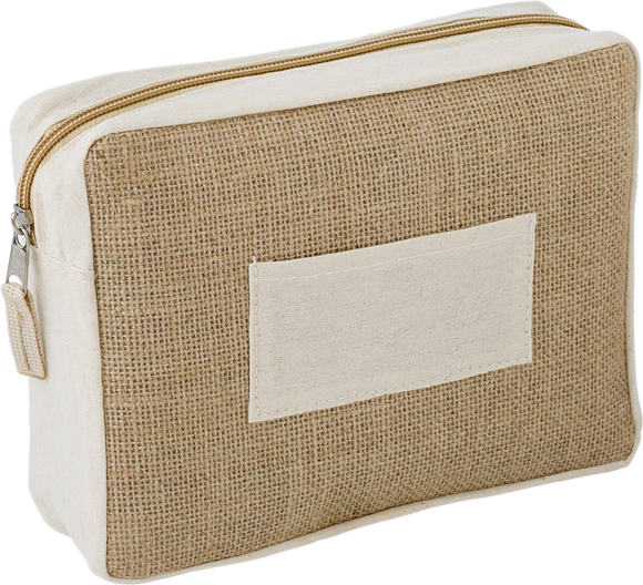 JUTE TOILETRY BAG