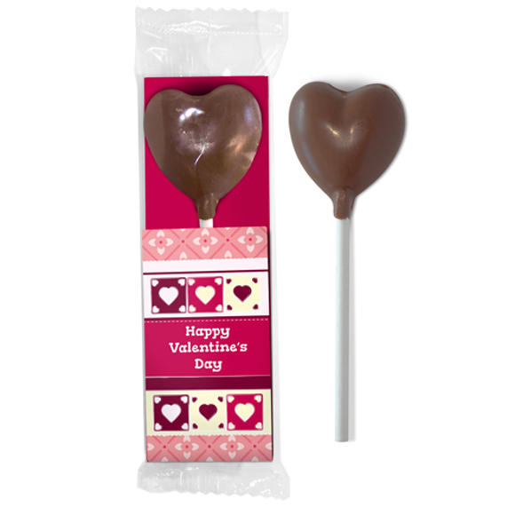 chocolate heart lollipop