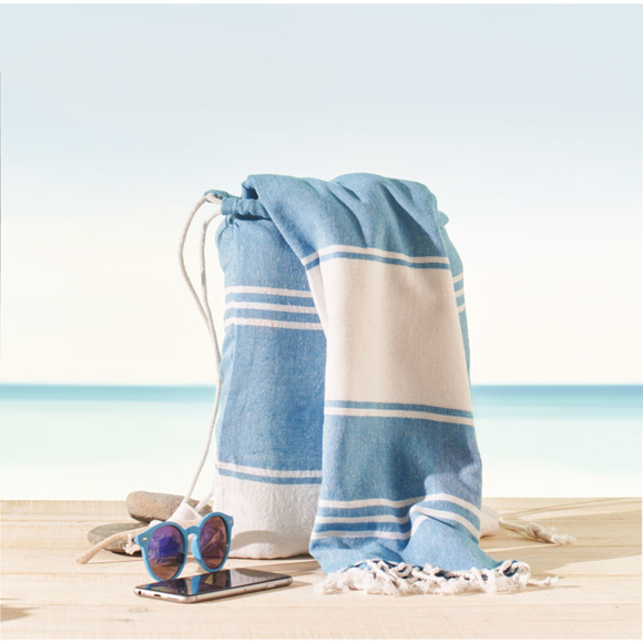 Picture of HAMMA  Hammam Beach Towel with Drawstring Bag