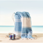 Picture of HAMMA  Hammam Beach Towel with Drawstring Bag