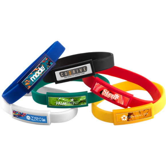 Picture of Domed Silicone Wristband