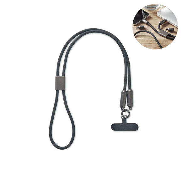 Picture of 60W lanyard charging cable phone holder