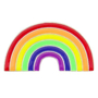 Picture of RAINBOW OR HEART ENAMELLED PIN BADGE