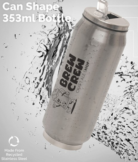 Can Shape Bottle | Promotional Products Home, Bourne International