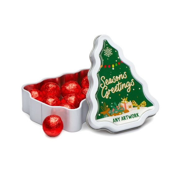 Picture of Christmas Tree Treat Tin