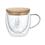 Picture of Christmas Tree Designed Double Wall Borosilicate Mug
