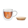 Picture of Christmas Tree Designed Double Wall Borosilicate Mug