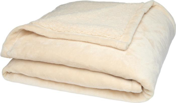 Show details for Ashen GRS recycled sherpa blanket Picture of Ashen GRS recycled sherpa blanket