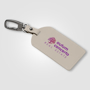 Picture of Malmö Recycled Metal Carabiner Luggage Tag - 6.5 x 17.5 cm