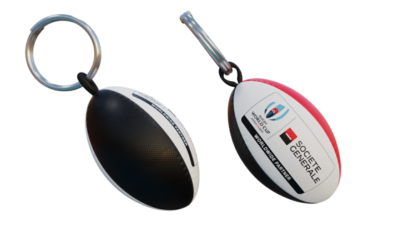 Picture of Promotional Rugby Ball Keyring
