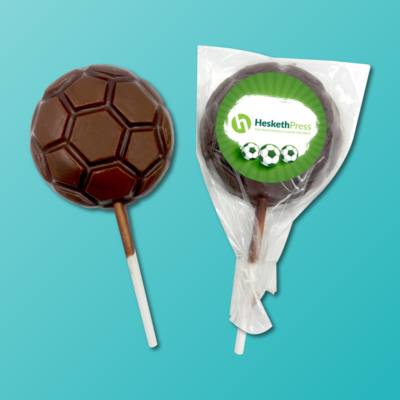 Picture of Milk Chocolate Football Lolly
