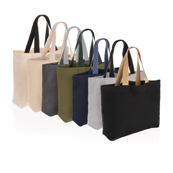 Picture of Impact Aware™ 240 gsm recycled canvas large tote undyed