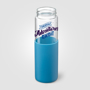 Picture of Juno Glass Silicone Sleeve Straw Bottle - 590 ml