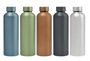 Picture of Astrid Recycled Stainless Steel Metallic Bottle - 710 ml